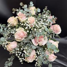   12 Long Stemmed Pink Roses 