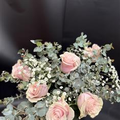   6 Long Stemmed Pink Roses