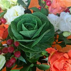 Autumnal florists choice hand tied